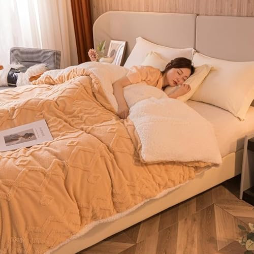Kuscheldecke Multifunktion Sherpa lässige Decke Weiche Sofadecke Flanell Bettbezug mit Reißverschluss Streifen Einfarbig Bettwäsche Wohndecke Flauschige Warm Fleecedecke TV Sofaüberwurf 120x200 cm