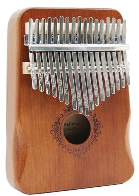 17 Keys Kalimba Thumb Piano Mahogany Body Musical Instruments Kalimba Piano Daumenklavier(Brown)