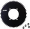 CHENJIAHAO Kettenblatt X110 BCD Rennrad Einzelkettenblatt 4-Bolzen for AERO Achsenkette Rundes Kettenblatt Geeignet for 4700/5800/6800 FahrradkettenbläTter(Black AXS 58T)