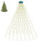 Oiamker Lichterkette Weihnachtsbaum WarmWeiß, 2M 400 LED Weihnachtsbaumbeleuchtung mit Ring und 16 Stränge Lichterkette, Wasserdicht Lichterkette Baum für Weihnachtsbaumschmuck (2M-400L)
