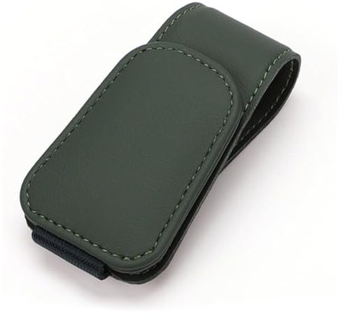 YHQKJ Auto Brillenhalter für Golf GTI 2016-2022, Sonnenbrillenhalter Sonnenblende Brillenetui Brillenclip Sonnenbrillen Halterung Visier Brille,G/Green