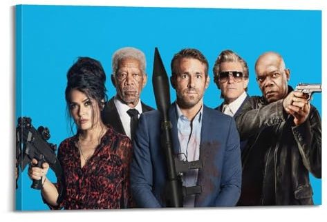 NHDERYBNF Filmposter The Hitman's Wife's Wife's Bodyguard, dekoratives Gemälde, Leinwand, Wandposter und Kunstdruck, moderne Familienschlafzimmer-Dekoration, Poster, 30 x 45 cm