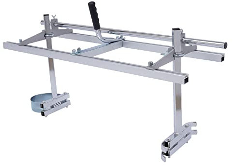 Tragbare Kettensägenmühle für Motorsäge höhenverstellbar mit Handschuhen und Werkzeugtasche, Kettensägen Mühle Beplankung Fräsen für Kettensägen mit 14-36 Schiene