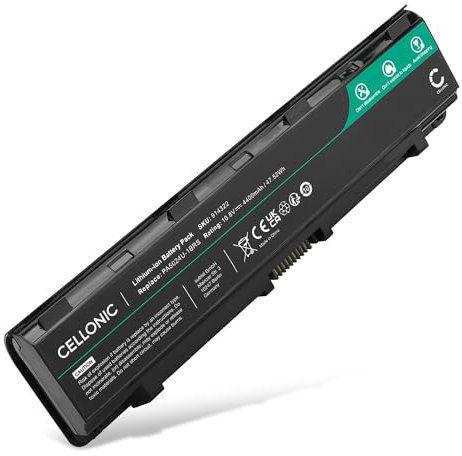 CELLONIC Battery Compatible with Toshiba Satellite C50-A, C855, L850, L870, L830, Pro C870 4400mAh 10.8V