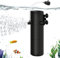 4 filtri En 1 per acquario, filtro interno per acquario, flusso regolabile, filtro interno di alta qualità, pompa per acquario, filtro con pompa, per acquari fino a 200 litri (12 W 84,16 x 219,4 mm)