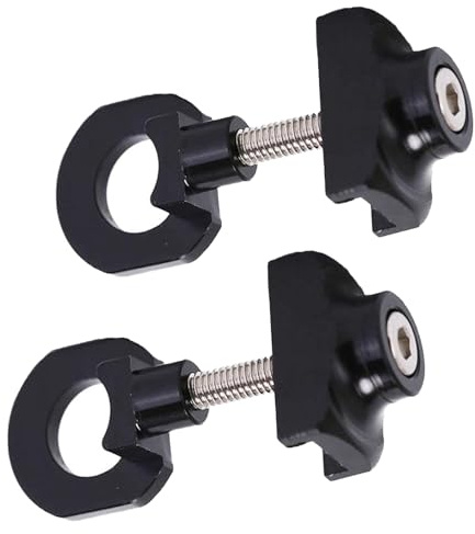 GisWell 2er Set Fahrrad Kettenspanner mit Feder, Fahrrad Kettenspanner Singlespeed, Fahrrad Kettenspanner, für Falträder und Singlespeed Fahrräder, Leicht, Anodisiert