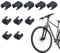 Cycle C-Clips Für Fahrrad | 10er-Set Schaltzughalterung Mit Fixierfunktion | Fahrradzughüllen Management Halteclips Für Mountainbike Und Straßenradfahren