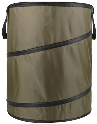 Green 37L Pop Up Garden Waste Bag Oxford Cloth (420d) Collapsible Large Heavy Duty Sack With Handles For Waste Rubbish Toys Etc Garden Bag For Storage Gardening Reusable Container for Lawn Care
