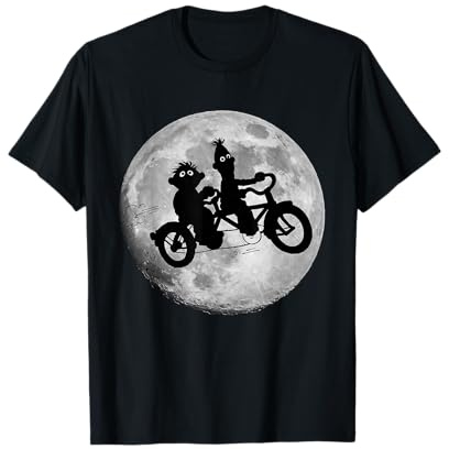 Sesame Street Ernie & Bert Moon Bikers Sesamstrasse T-Shirt