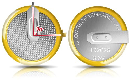 LIR2025 Akku-Set (2X) – Wiederaufladbarer Schlüsselbatterie-Ersatz für BMW 3er, 5er, 7er, X3, X5 (E46, E38, E39, E53, E60, E61, E83)