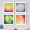 Nacnic 4 Poster Set von Mandalas Beharrlichkeit. Quadrat Poster mit Bildern von Mandalas. 20x20 ohne Rahmen.