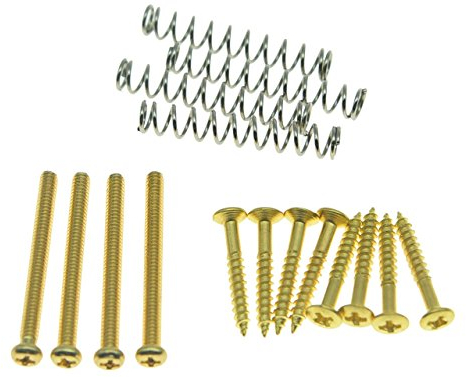 Kaish Schrauben-Set für Montage von Humbucker Tonabnehmer. USA/Imperial Thread gold