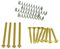 Kaish Schrauben-Set für Montage von Humbucker Tonabnehmer. USA/Imperial Thread gold