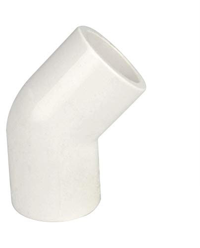 Gardeningwill 10 raccordi a gomito a 45 gradi da 25 mm, in PVC, resistenti per serre, mobili, telai