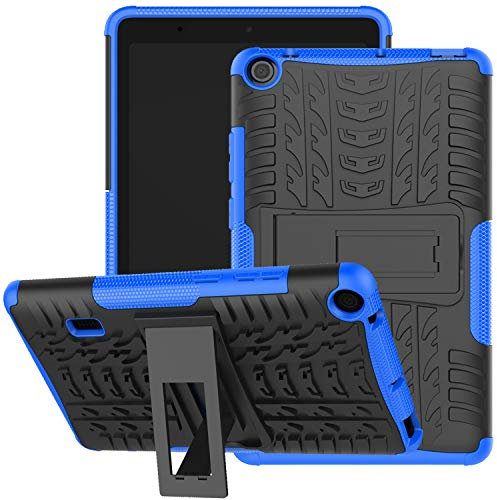 Jhxtech Huawei MediaPad T3 7 WiFi Case, Armor Style Hybrid PC + TPU Protective Case with Stand for Huawei MediaPad T3 WiFi 179mm 7.0 inch Tablet Cover Protection (Blue)