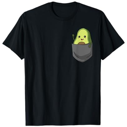 Avocado in Brusttasche Tshirt Lustiges Avocado Shirt T-Shirt