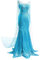 YOSICIL Damen Prinzessin ELSA Kleid Frauen Eiskönigin Kostüm Kleid Weihnachtsfeier Cosplay Halloween Karneval Fasching Party Verkleidung Festlich S-2XL, Blau, M