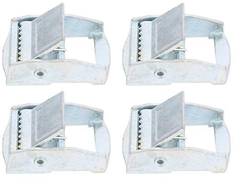 Alomejor 4-TLG. Schnalle mit Zinklegierung, Nocken, Klappenschnallen, Packschnalle, Karabiner für Hochleistungs-Zurrgurt(25mm)