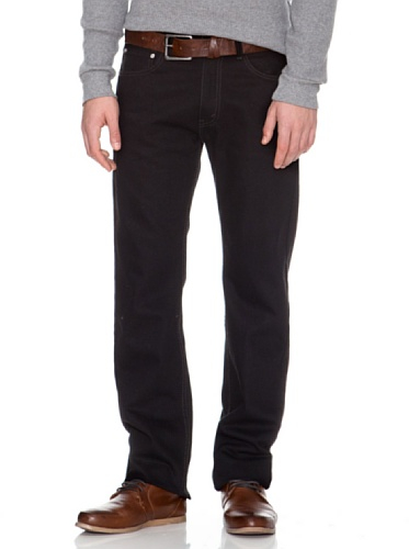 Levi's Herren 505 Regular Fit StraightJeans , Schwarz, 36W / 32L