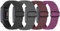 Vodtian Elastisches Nylon-Uhrenarmband, kompatibel mit Fitbit Charge 4/3/SE, verstellbares, geflochtenes Solo-Loop-Sportarmband, Ersatzarmband für Damen und Herren