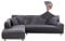 Jaotto Sofa Überwürfe Sofabezug Elastische Spandex Stretch Sofabezüge Couchbezug für L-Form Sofa Universal Waschbar Sofaüberwurf 2er Antirutsch(2 Sitzer+2 Sitzer,Grau)