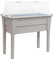 Toomax fioriera niagara, miniserra coperta, colore grigio tortora, resistente ai raggi UV, dimensioni cm 78x37,7x81