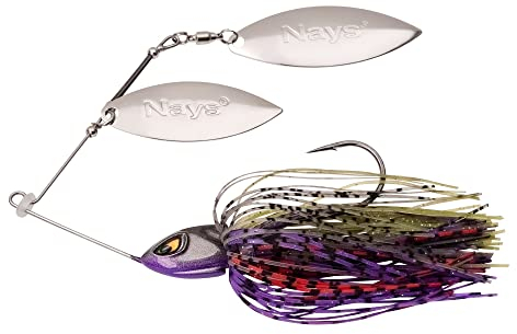 Nays MZ RNNR Size L 21g Spinnerbait Hardbait Blechköder Spinner Maze Runner zum Raubfischangeln auf Hecht Zander Barsch (D-04)