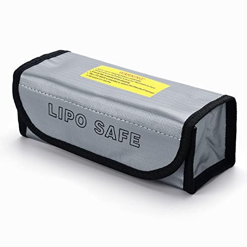 Moendergo Lipo Akku Tasche, Feuerfeste Sicherheitsschutztasch, Lipo Batterie Tasche Feuerfest Explosionsgeschützte Batterie Safe Bag für Charge (M)