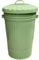45 Litre Retro Bin Vintage Style Metal Tapered Dustbin with Lid Suitable for Indoor or Outdoor - Sage Green - Classic Bin - 45L