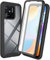 XINYEXIN Funda para Xiaomi Redmi 10C, Protector de Pantalla Incorporado [360 Grados Antigolpes] Rugged Bumper Transparente Carcasa Case Cover - Negro