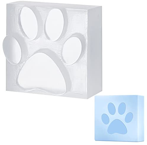 craspire Seifenform Stempel Harz Pfotenabdruck Handgemachtes Geschenk Seife Kapitel Handgemachte Stempelform Abdruck Stempel Für DIY Handgemachte Seife Zubehör Handwerk Kunst Geschenk