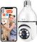 E27 Bulb Camera, Wireless Wifi Camera,TUYA Full HD 1080P Night Vision Home Security Camera, Remote Access, smart life, Security 2.4GHz CCTV Cam 360 degree Human Outdoor mart Indoor (Two Way Audio)