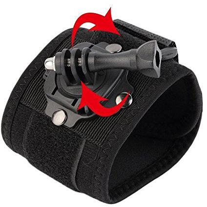 KasinTech Camera Mount Elastic Hand Wrist Strap Mount Compatible with Go pros 11/10/9/8 Insta 360, DJI Osmo other Action Cameras