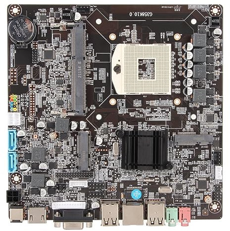 Placa Base DDR3, LGA 988 DDR3 HM65 Mini ITX, Placa Base para PC para Juegos 2 3rd para SNB IVB para I3 I5 I7 PGA CPU