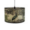 FANSU Lampenschirm fuir Tischlampe, Pflanze Vogel Lampenschirm Hängelampe Lampenabdeckung für Stehlampe Tischlampe Deckenleuchte Wohnzimmer Moderner Deko (See,30x30x20cm)