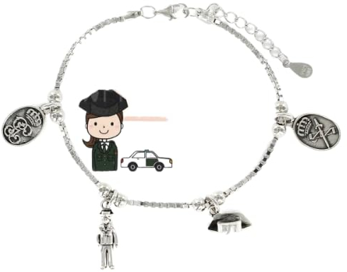 Pulsera de plata profesiones (Guardia Civil)