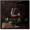 STYLER Glasbild Wine Pour | Küche Wandbild Glas Bild | einteilig 30x30 cm Quadratisch | Wein Weinglas Glas Rotwein mediteran | Küchenbild Dekoration modern vintage