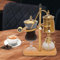 LOYEMAADE Syphon Cafetera Vacío Cafetera Filtro Integrado,Vidrio de borosilicato alto,Sifón Belga Cafetera Set 4 Personas Capacidad