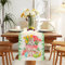 Ostern Tischläufer Modern Wohnzimmer Tischläufer 40x140 Süßer Hase Mode Tulpe Blumen Tischläufer Waschbar Modern Frühling Küche Esstisch Dekoration Für Drinnen Und Draußen Urlaub Party Wohnzimmer