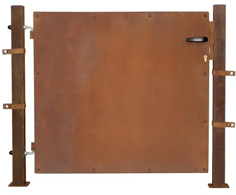 ESTEXO Gartentor Gartentür Rost Zauntür Hoftor Hoftür Gartenpforte Gartenzaun Garten (Gartentor / 120 cm)