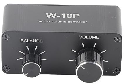 Locadence Mini Stereo Audio Vorverstärker, Kopfhörerverstärker, Lautstärkeregler mit Cinch Buchse, 3,5 mm Ausgang für DVDs, CDs, Set Top Boxen, MP3s, Fernseher, Mobiltelefone