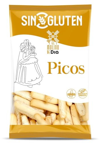 Picos de pan sin gluten El molino de Dia bolsa 100 g