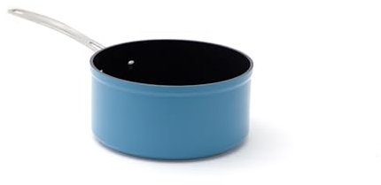 Nuwave Healthy Duralon Blue Ceramic Nonstick 1,4L Saucepan, Diamond Infused Scratch-Resistant, PFAS Free, Dishwasher & Oven Safe, Induction Ready & Evenly Heats, Stay-Cool Handle