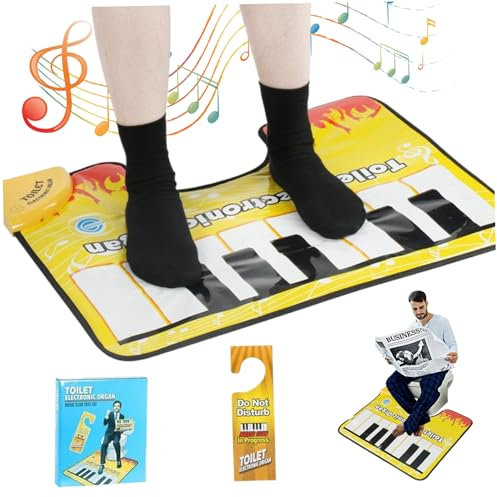 SWEETBIUTI Toilet Piano Mat Potty Toilet Toilet Toilet Funny Musical Piano Clavier Toe Tapotage Tapis de sondage avec Support antidérapant