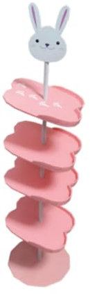 LOVIVER 4 Ebenen Kinder Schuhregal Stehschuhe Ständer Halter Schuhe Aufbewahrungsregal für Schrank Flur (ROSA, 5 Lagiges)