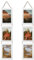 EYMPEU 10x15 Collage Dreifach aufgehängt Bilderrahmen Set, rustikale 6 offen vertikalen Rahmen gemacht, um 10x15 cm Foto-Postkarte für Wanddekoration anzuzeigen, Weiß