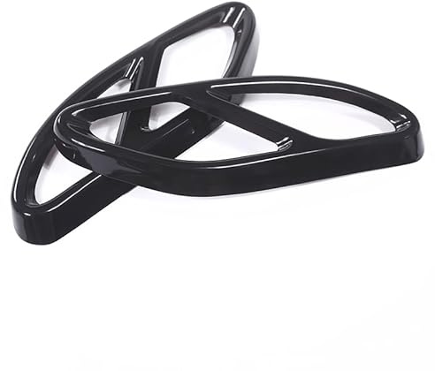 Cache-pot d'échappement Quad - Convient pour Mercedes Benz Classe C B180GLC - Couvercle décoratif en acier inoxydable pour quatre embouts d'échappement