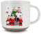 Tazza Personalizzata Natalizia Regalo Nonna - Tazza Divertente in Ceramica Tazze Natalizie Personalizzate con Nome Tazze Caffe Idea Regalo Natale Famiglia (Stile 1-famiglia di 5)