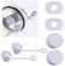 Nearockle 6 pcs Bouchon Anti-DÉVersement En Silicone, Couvercle De Paille AdaptÉ Pour Stanley Tumbler 1.0 Et 2.0 Version 30oz|40oz, Accessoires Pour Tasse Stanley (Violet)