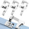 Tunejoy Nähfüße für Nähmaschine Rollsaumfüße Multifunktions Nähfuss Set Kompatibel mit Brother W6 Singer Janome 6 Größen 3/4/6 mm 4/8,6/8,8/8 Zoll 6 Stück aus Legiertem Stahl